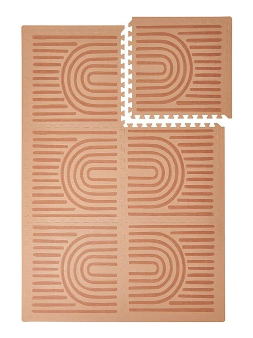Tapis de jeu mousse LINEAR PUZZLEMAT CAMEL Marron tabac