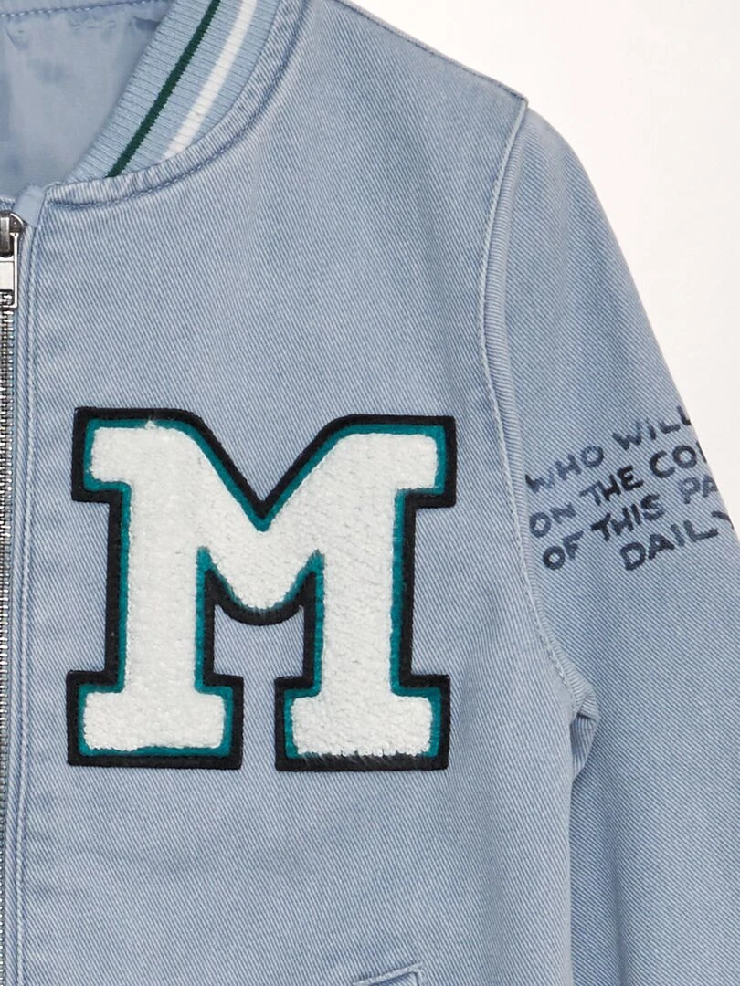 Veste style université américaine 'Mickey' 'Disney' Bleu