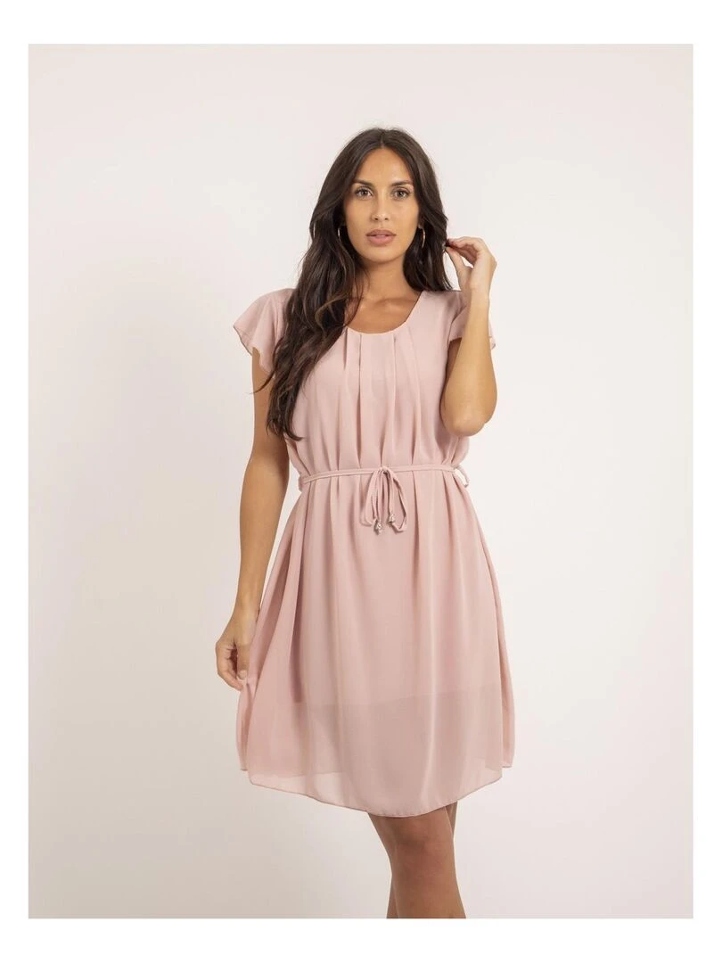 Robe courte IEVE Rose