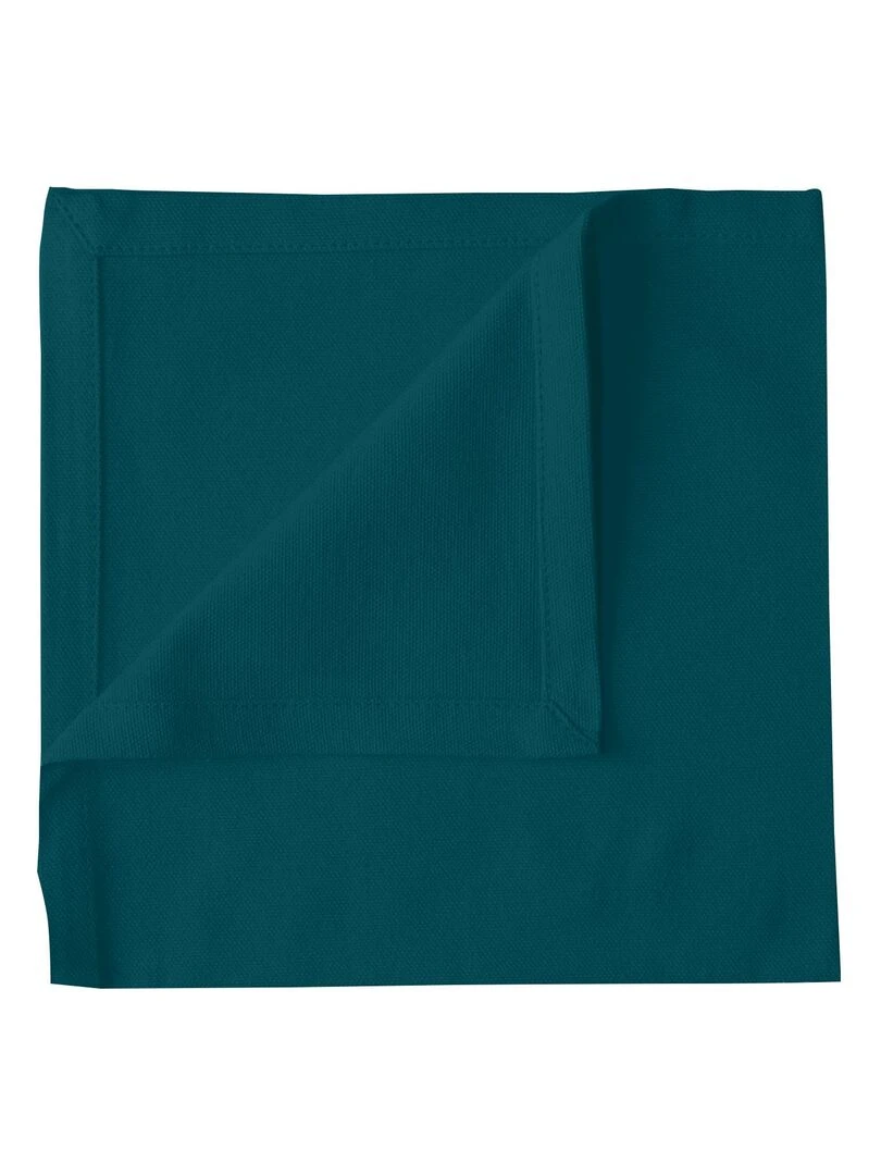 Serviette de table unie et colorée Vert foncé