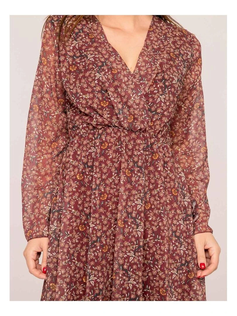 Robe courte ITEMIS   Bordeaux