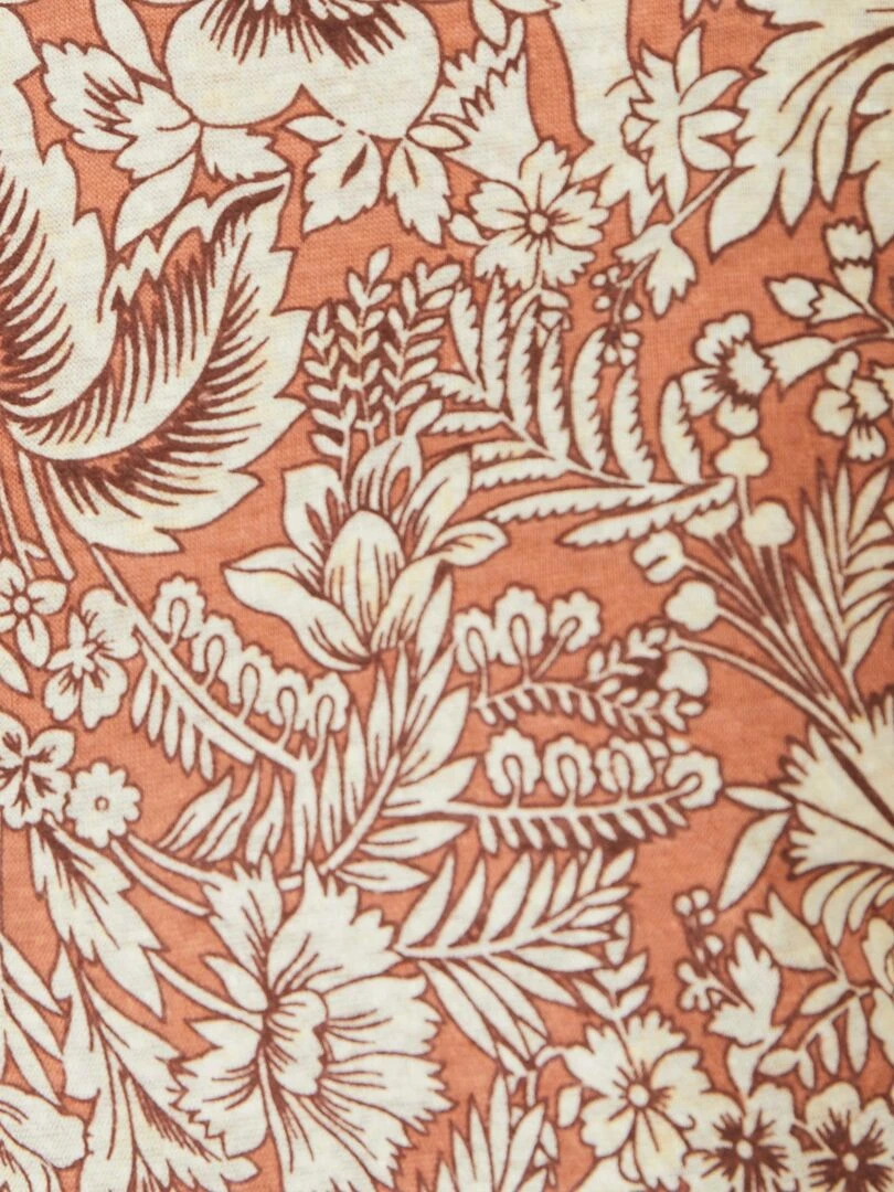 Tee shirt en lin mélangé   Damart   Orange