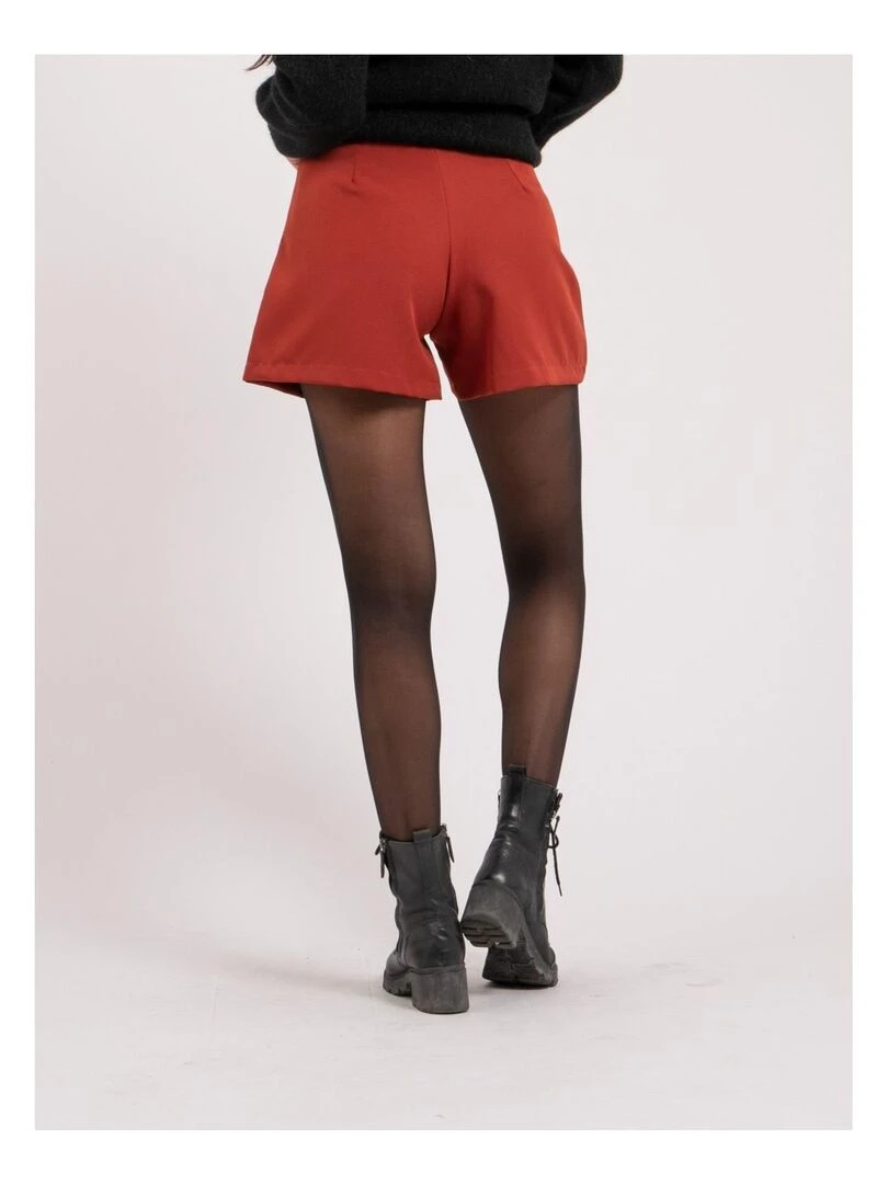 Short taille haute XOHO Rouge brique