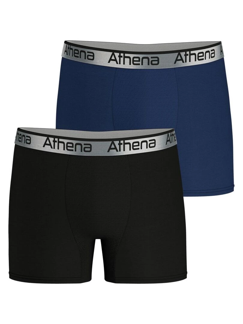 Lot de 2 boxers homme 720 Stretch Adjust Noir Bleu