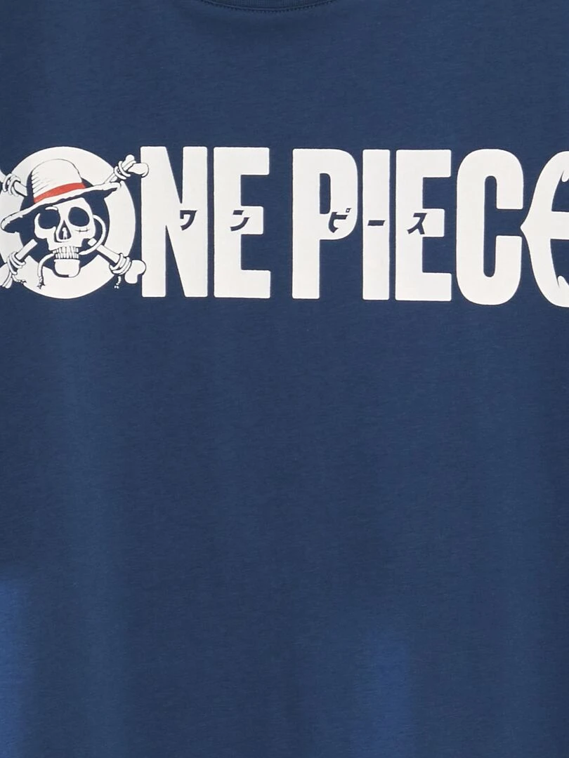 T shirt 'One Piece' Bleu