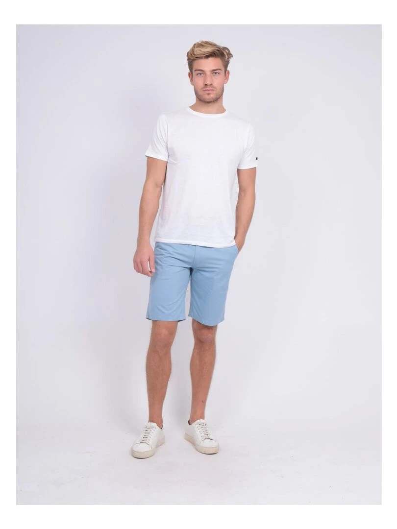 Bermuda chino BAGOO   Bleu ciel