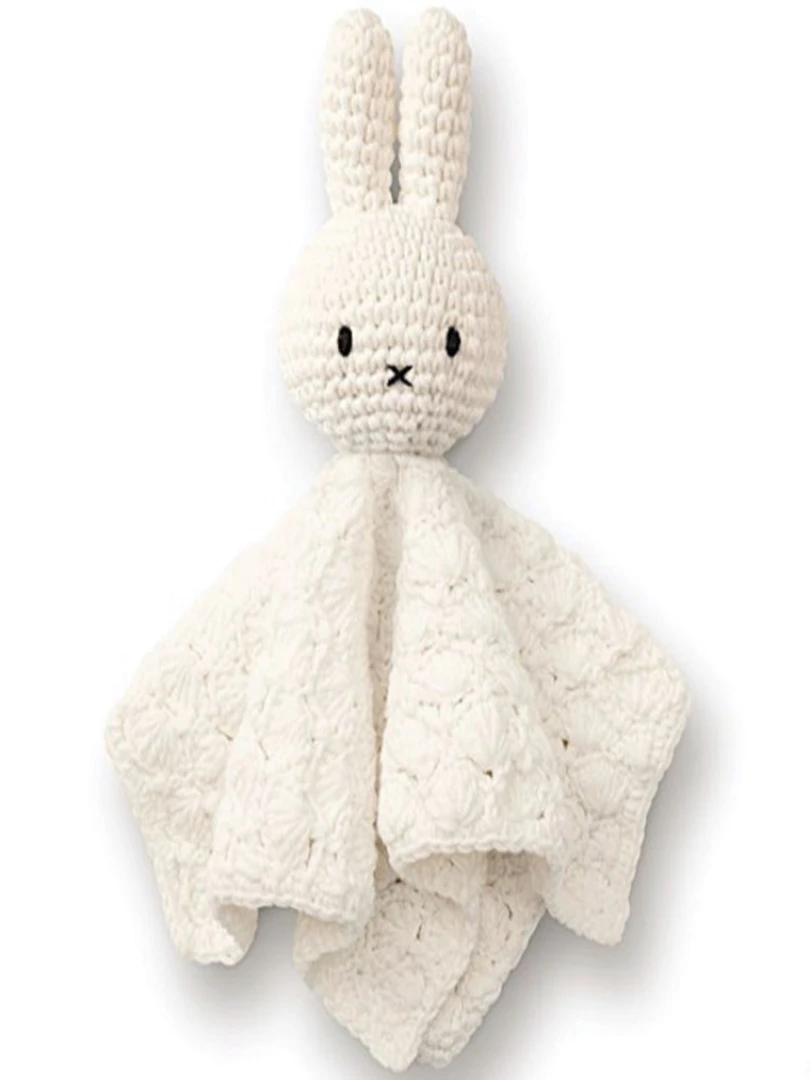 Doudou plat vintage Miffy blanc N/A
