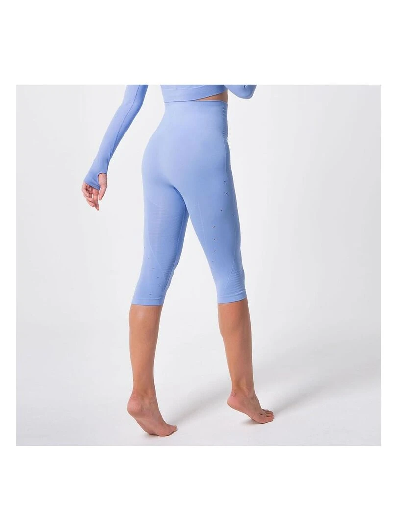 Legging Femme Fitness sans coutures Fibre Emana Taille haute  Namasté   Bleu azur
