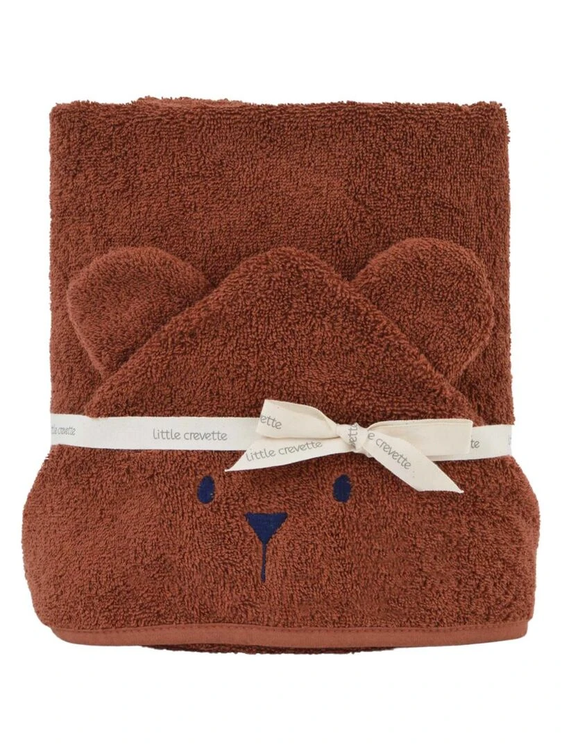 Cape de bain Ourson LITTLE CREVETTE Marron