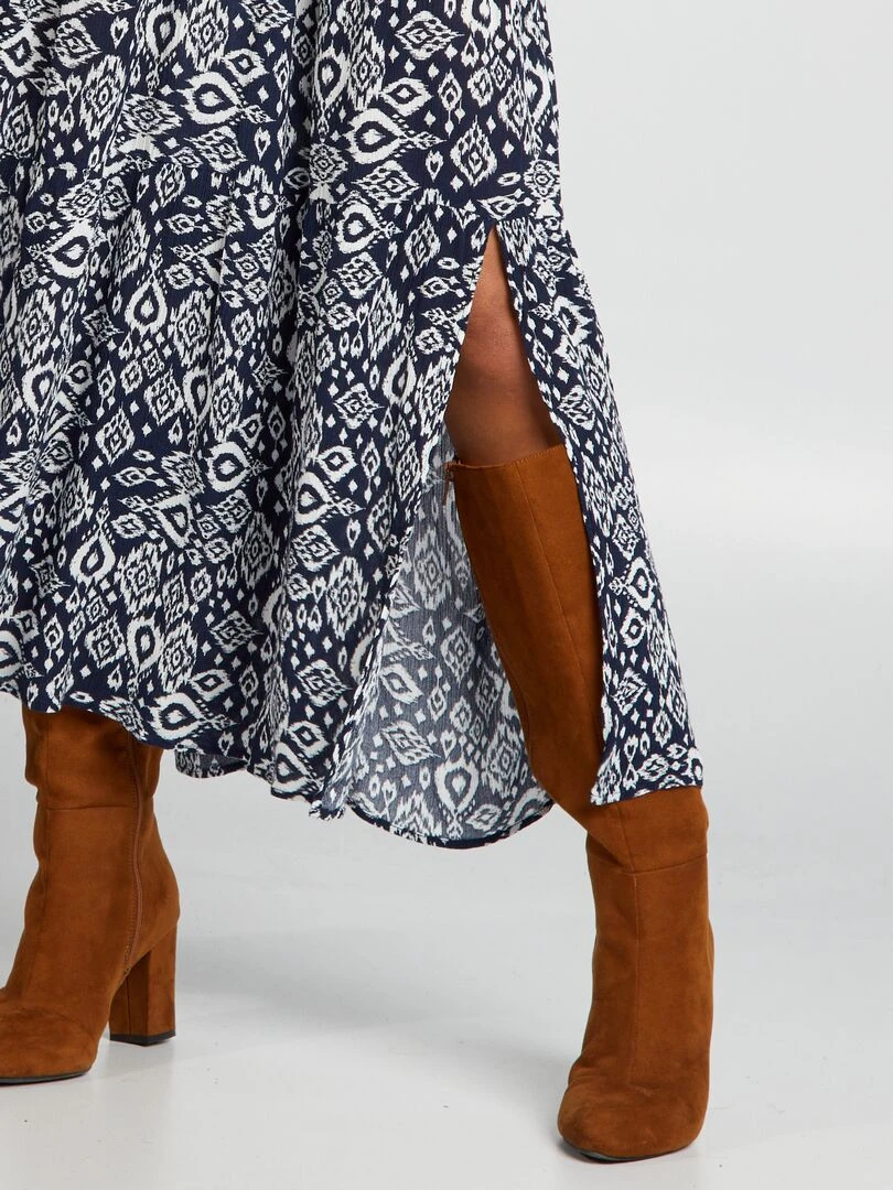 Jupe évasée   Bleu marine