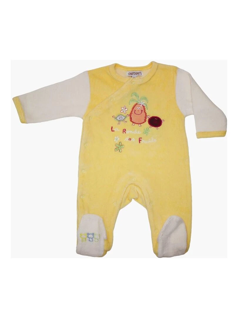 Sweat shirt à capuche bébé en molleton Tropic Moon   Bleu