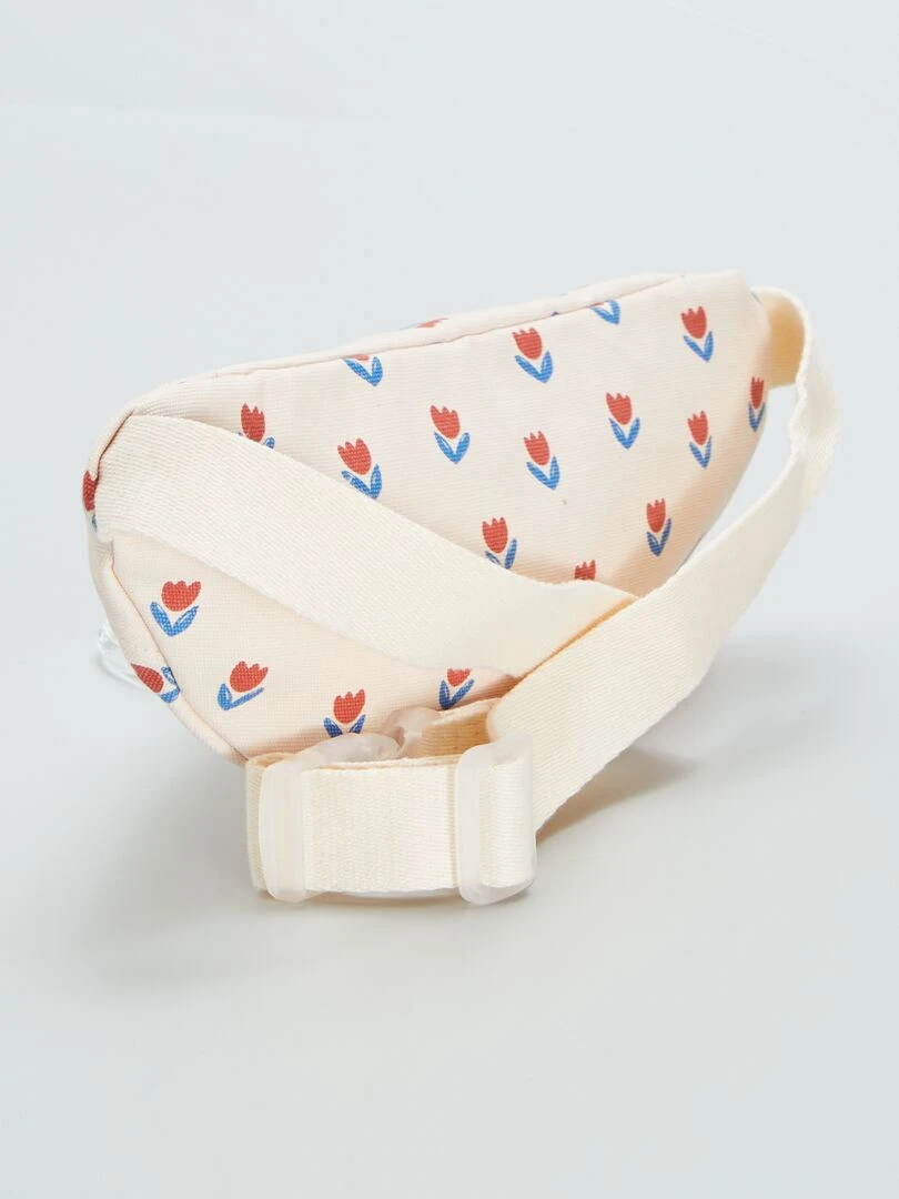 Sac banane en toile imprimée Rouge