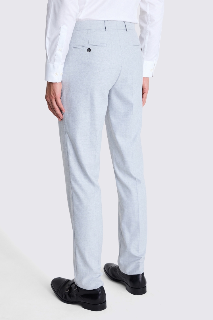 Tailored Fit Light Grey Flannel Trousers Buy Online at Moss