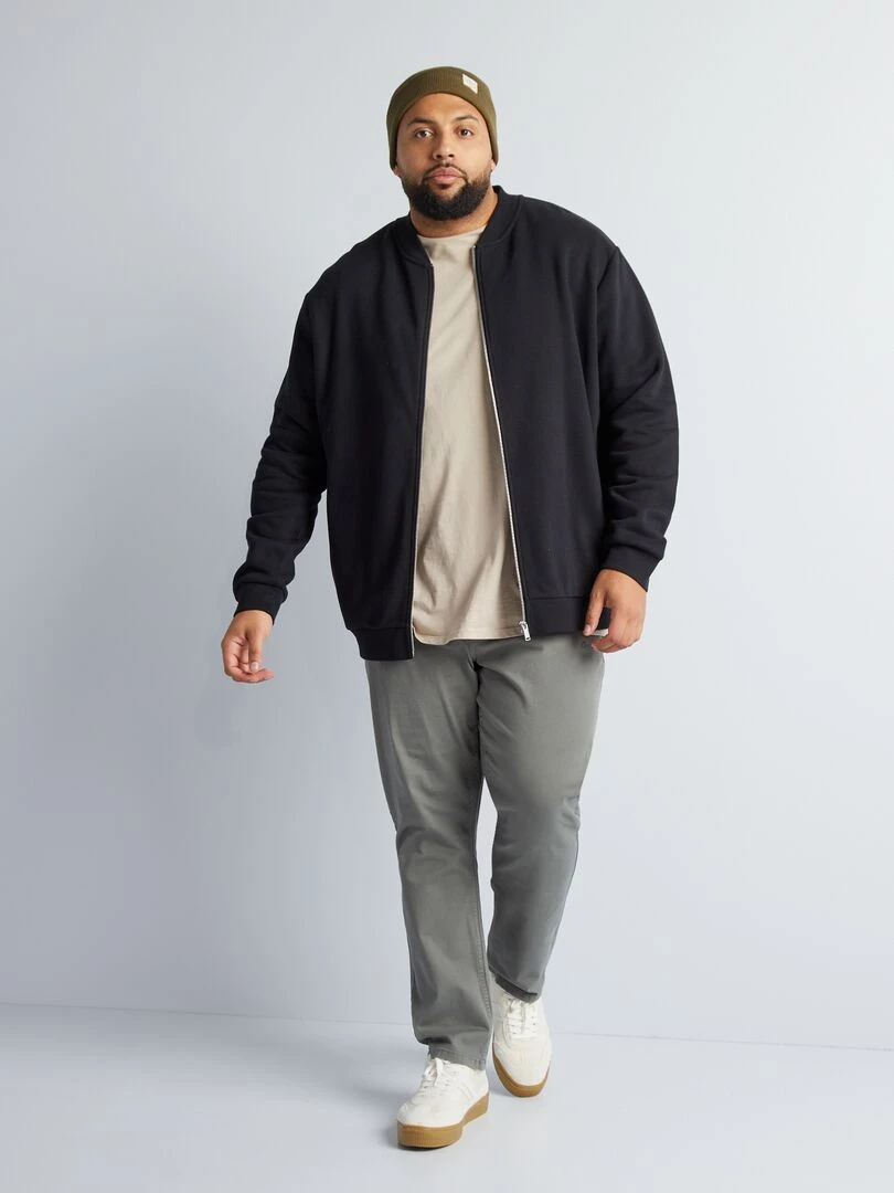 Pantalon slim L32 Kaki grisé