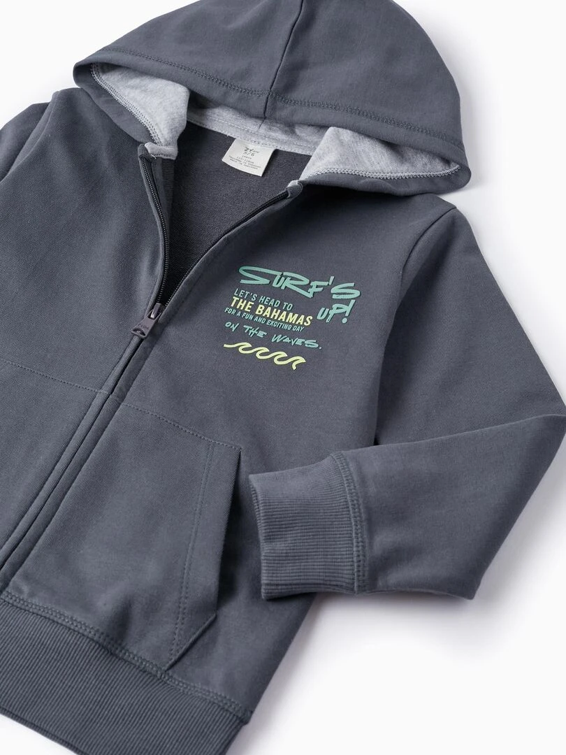 Manteau avec Capuche + Pantalon de Sport pour Garçon 'On The Waves'  NO DRAMA IN THE BAHAMAS   Gris