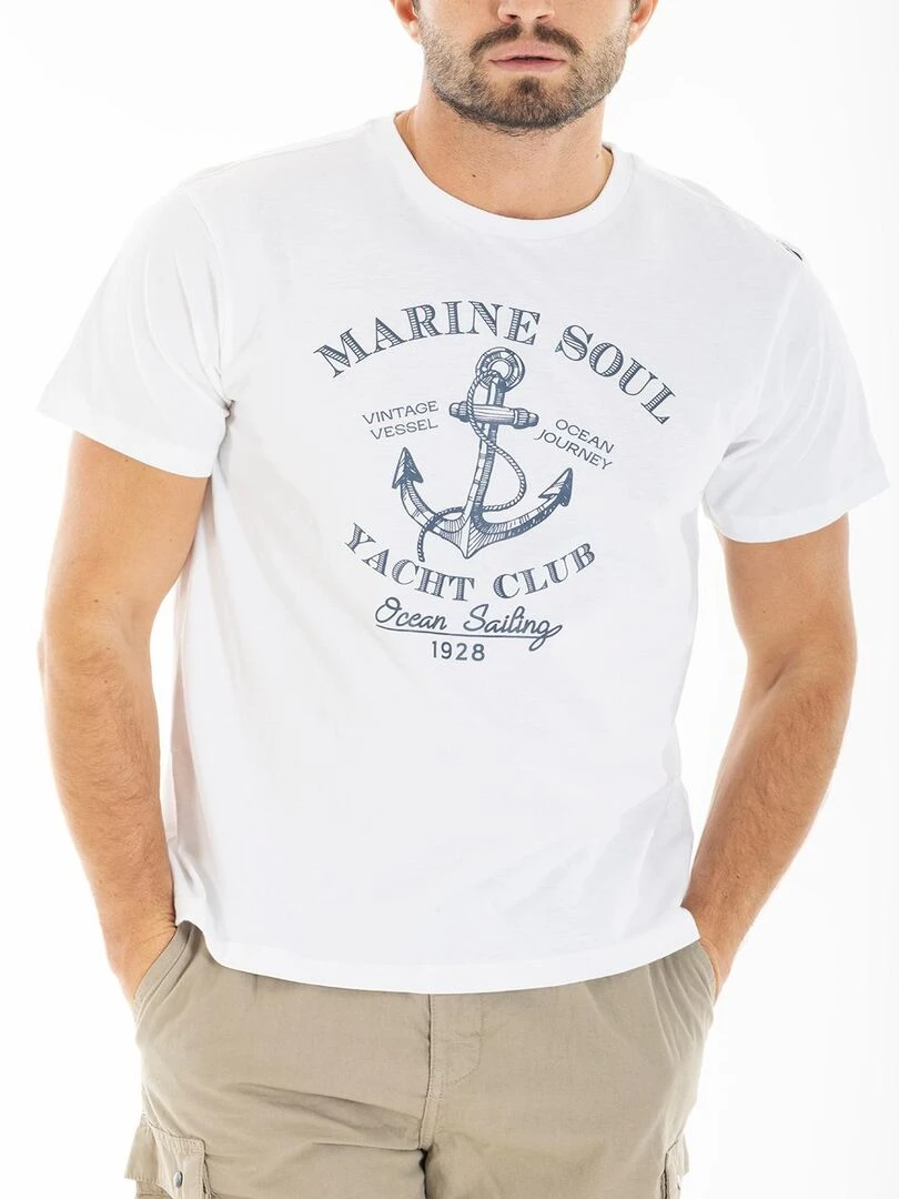 T shirt yachting CAI 'Rica Lewis' Blanc