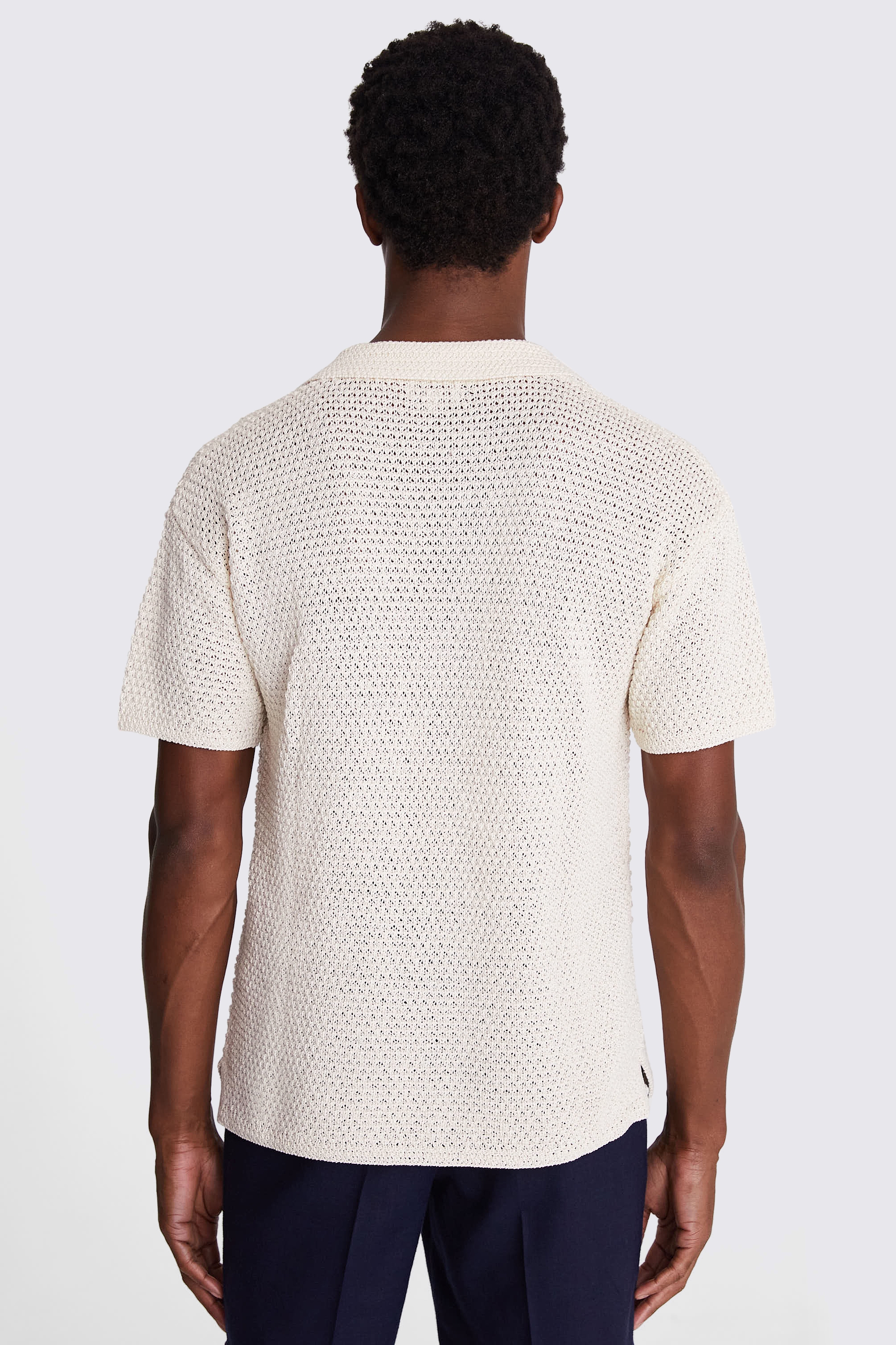 Linen Blend Pink Skipper Polo   Buy Online at Moss