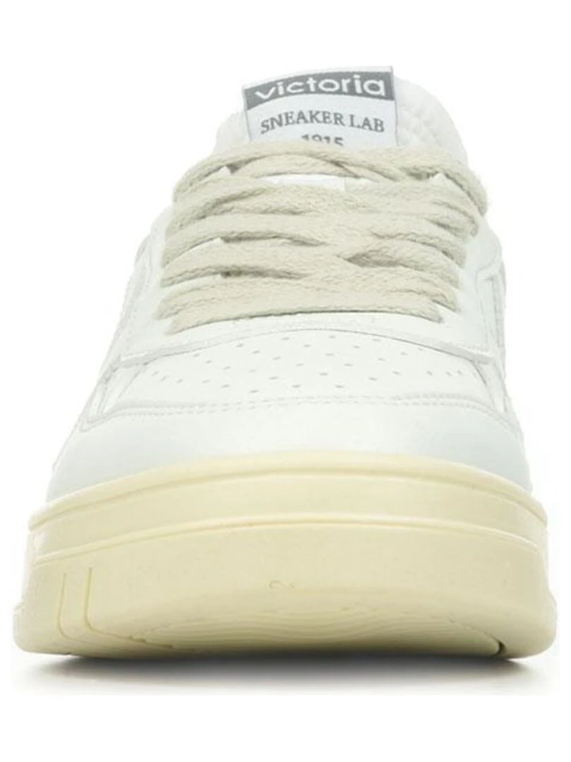 Baskets Victoria Seul Efecto Piel & Serra   Blanc