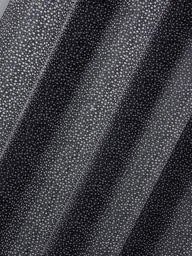 Paire de rideaux obscurcissant à point blanc Noir