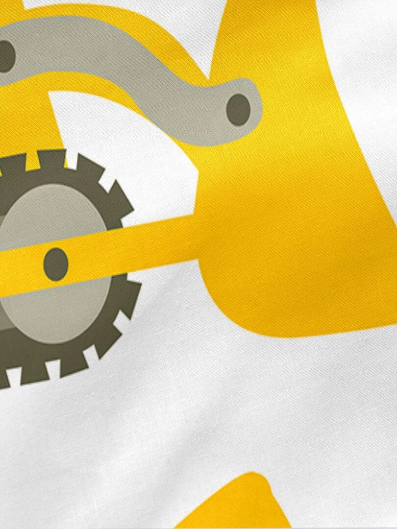 Couchage prêt à dormir Sans rembourrage Machinery "Happyfriday"   Blanc Jaune