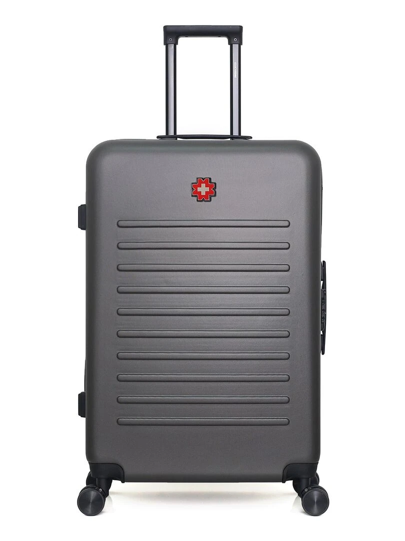 Set de 4 Valises Rigides Grand Format  Taille Moyenne  Valise Cabine et Vanity WIL M   Gris foncé
