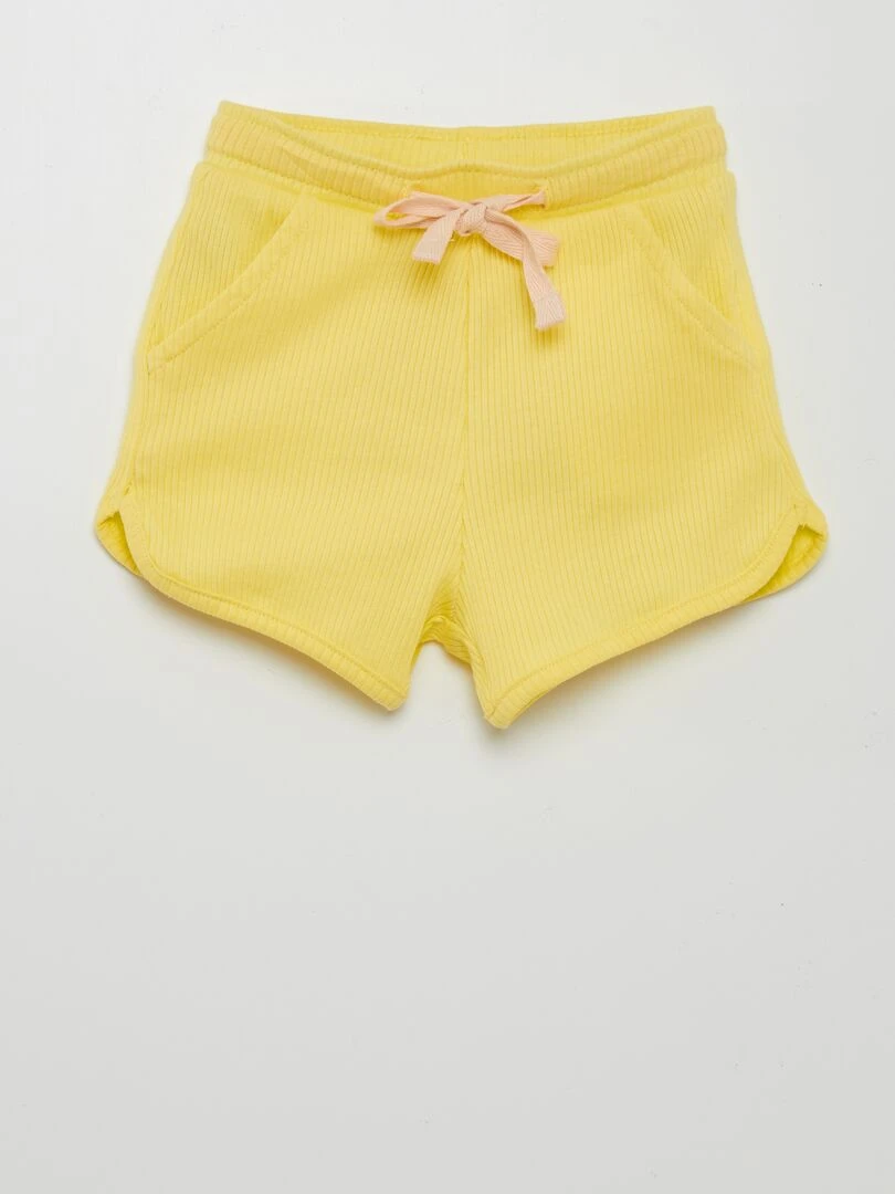 Short côtelé   Grafik Edition   Jaune