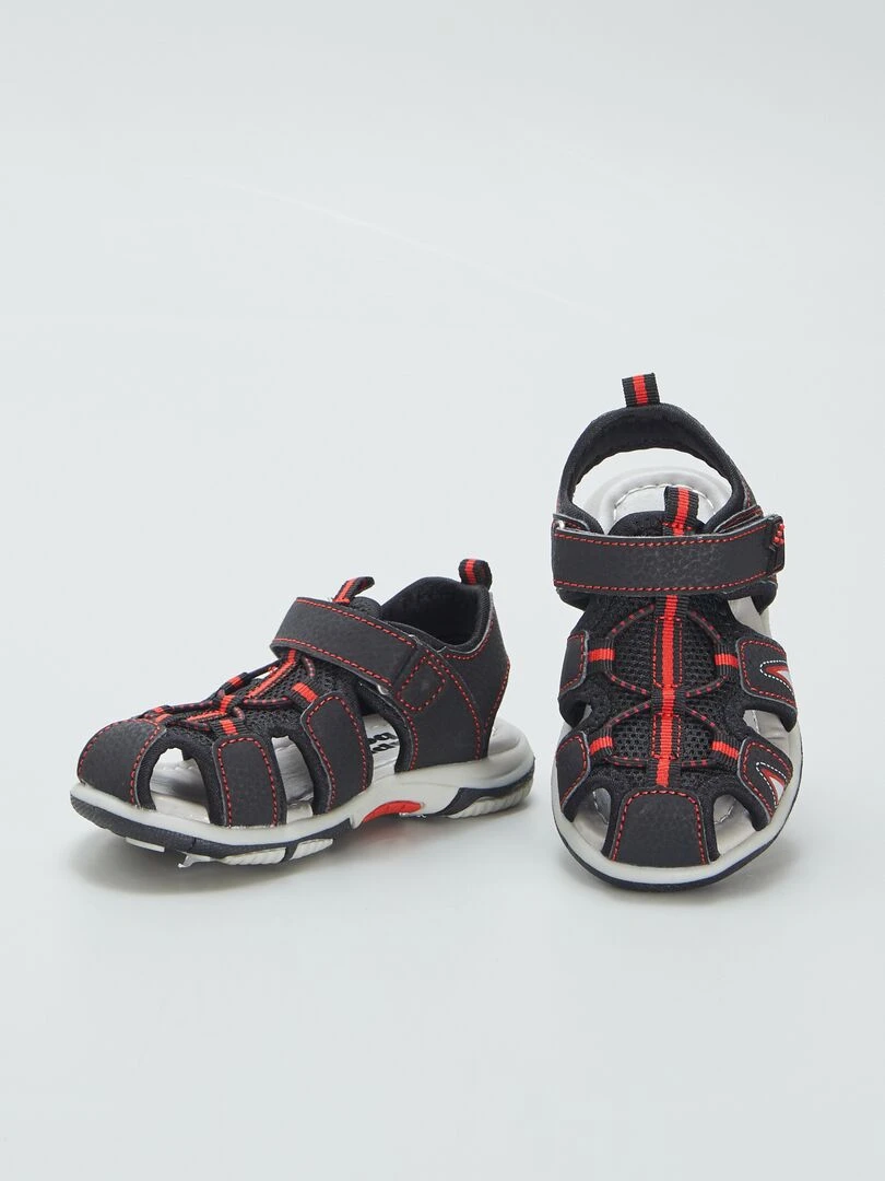 Sandales de sport fermées devant   Noir