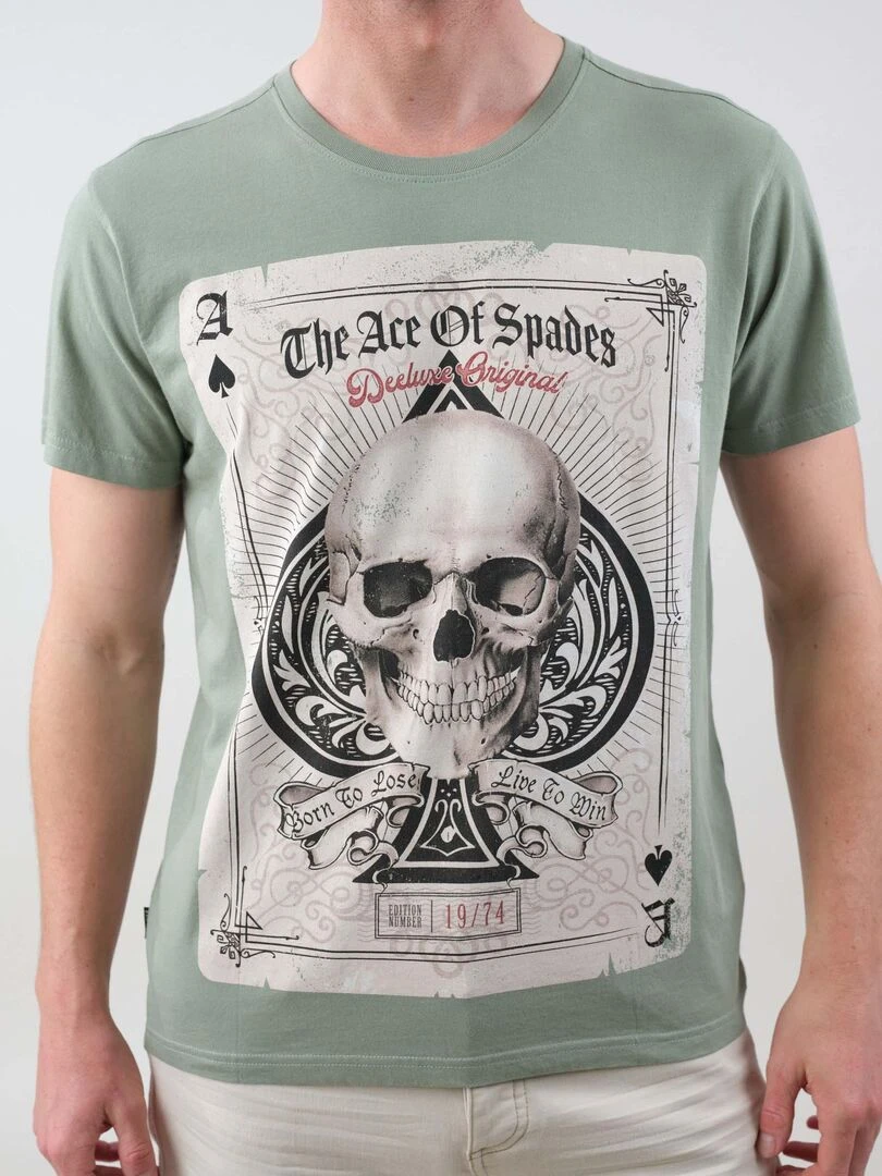 T shirt en coton pour homme 'Deeluxe'   Vert chèvrefeuille