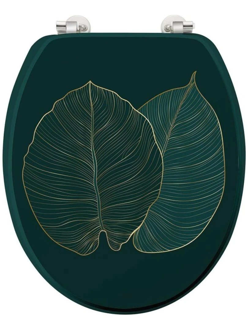 Abattant WC MDF charnières métal Jade Vert