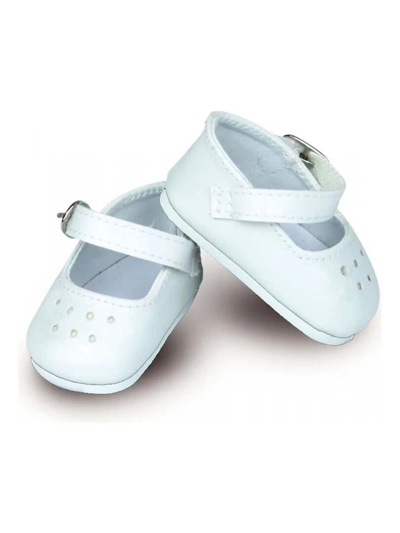 Chaussures ballerines à bride coloris blanc N/A