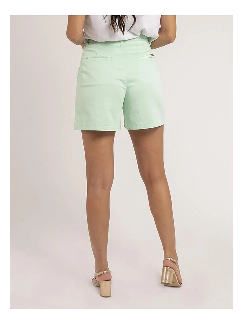 Short chino XIMENA Vert d'eau