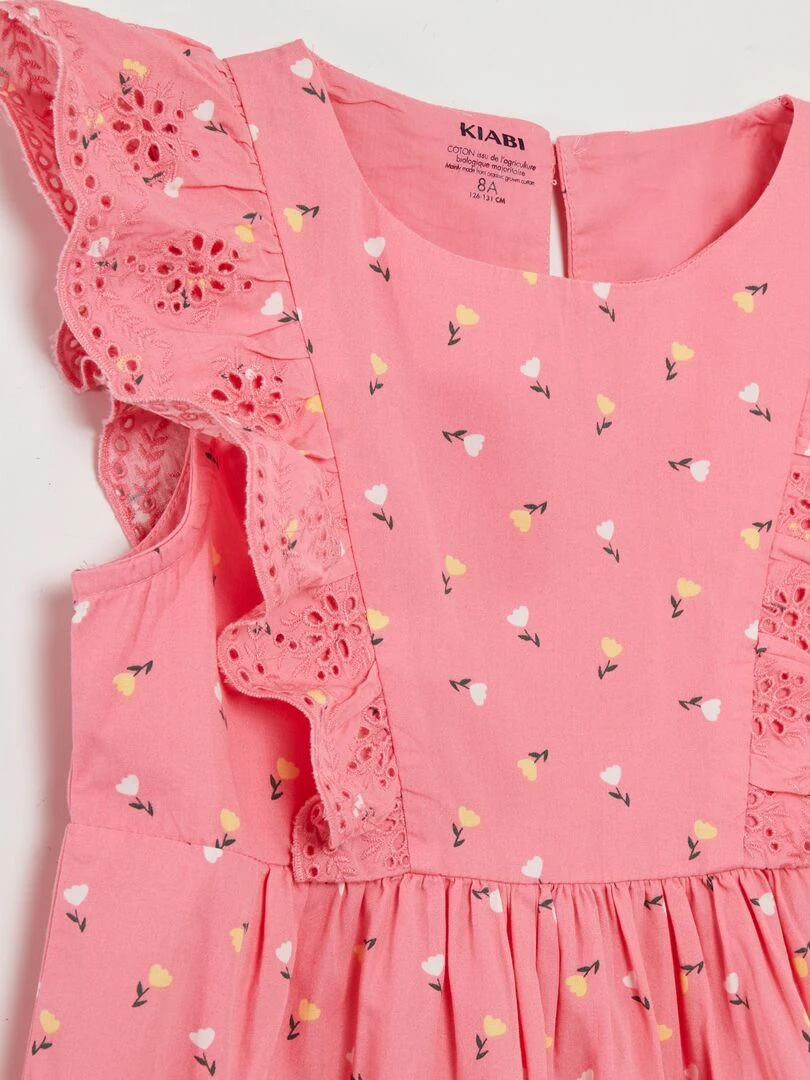 Robe à volants Rose