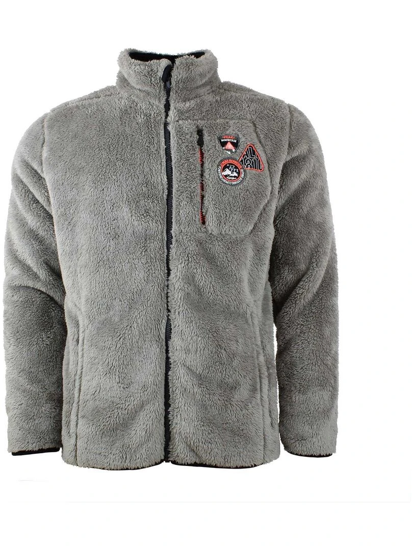 Blouson polaire homme CAVIAN PEAK MOUNTAIN Gris taupe