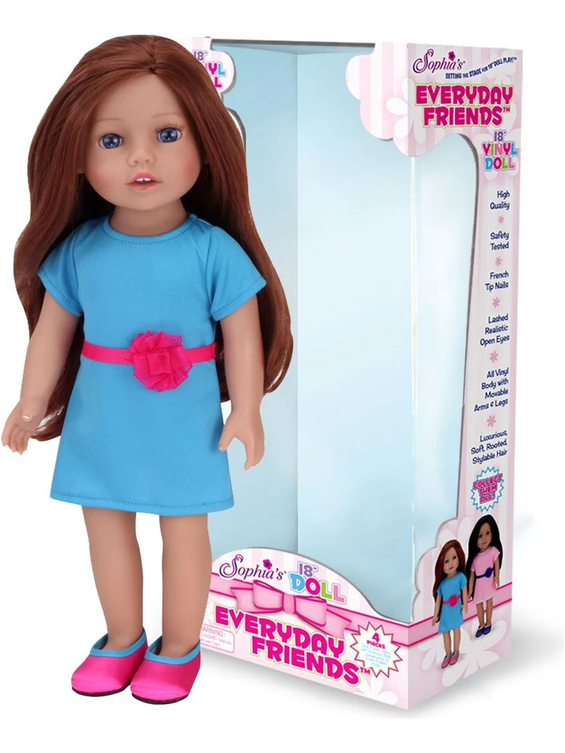Sophia's par Teamson Kids 18 "All Vinyl Auburn Hair Poupee" Hailey "avec des yeux bleus N/A