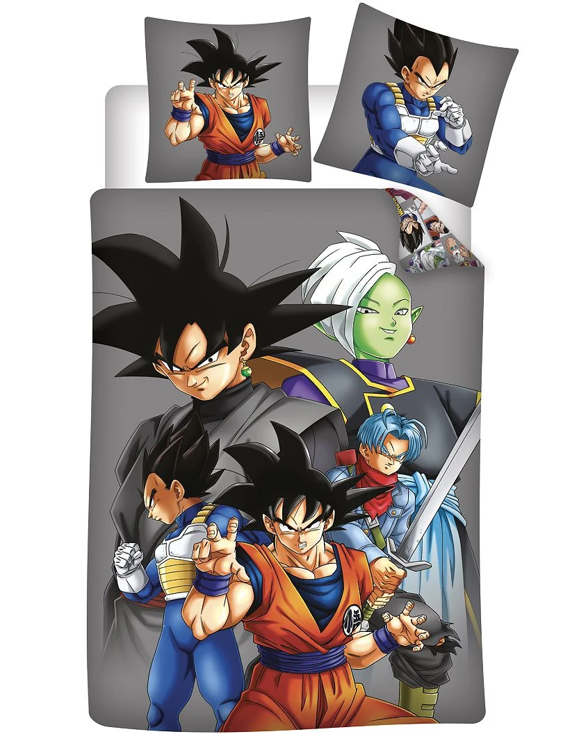 Parure de lit 'Dragon Ball Z' gris