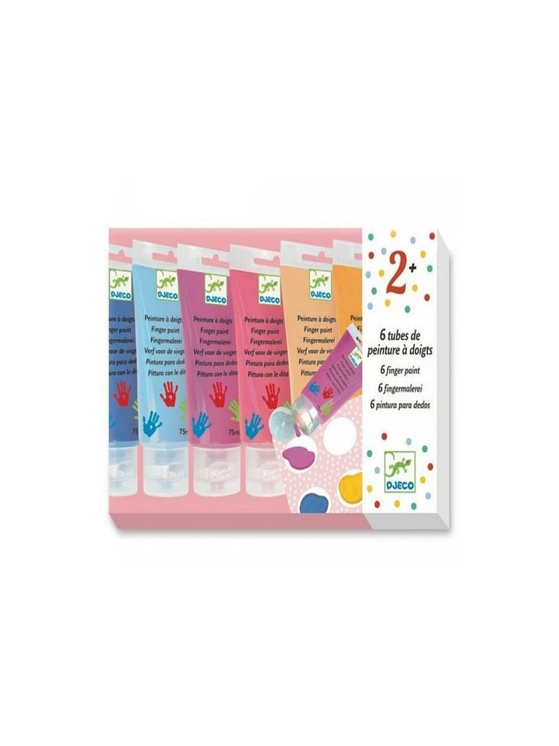 6 Tubes De Peinture À Doigts Sweet N/A