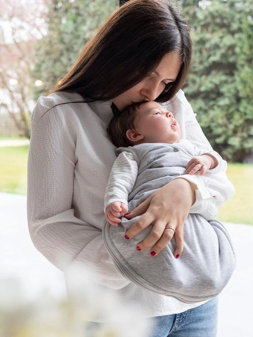 Bemini Gigoteuse  sans manches Pady jersey et jersey   Gris chiné