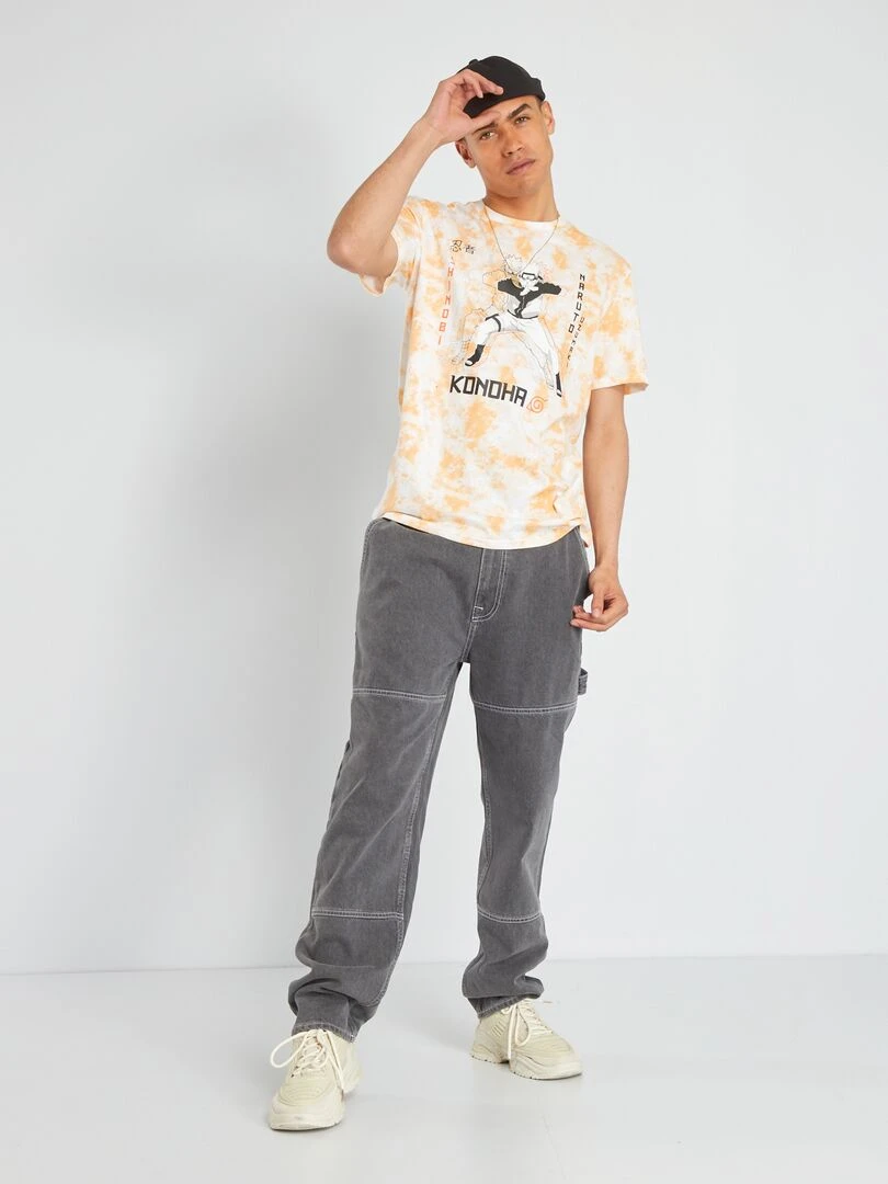 T shirt 'Naruto' manches courtes Orange