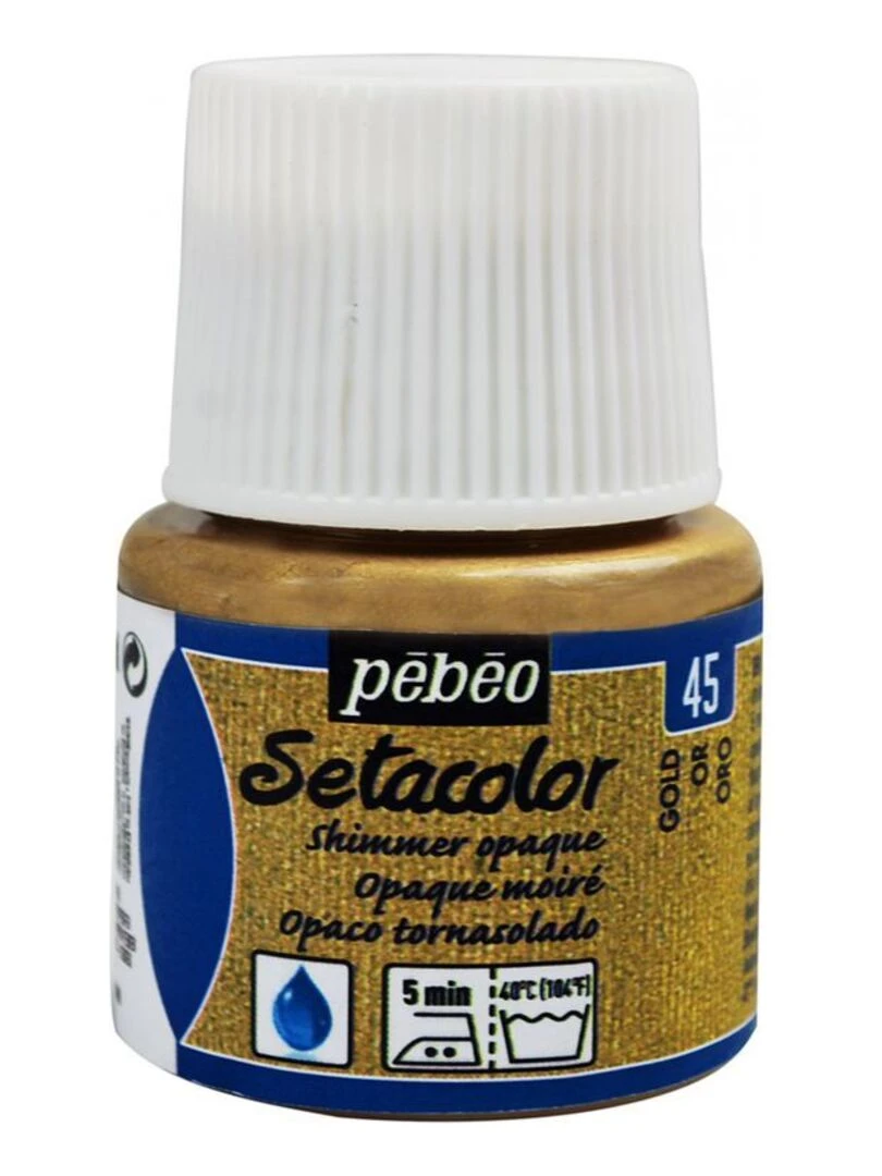 Peinture textile Setacolor opaque effet métallique Or 45 ml N/A