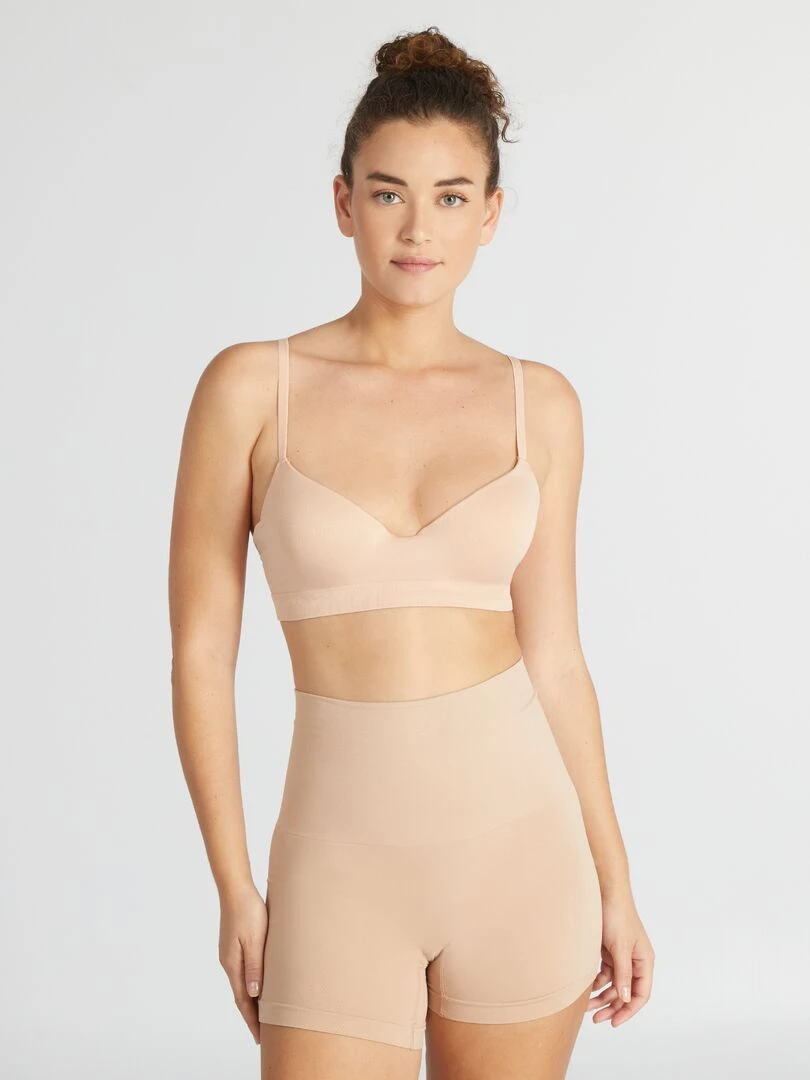 Shorty en microfibre Beige