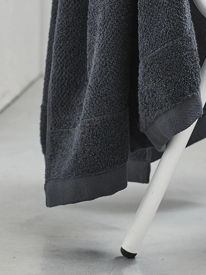 Maxi Drap De Bain Uni 'bio Organic' 'today'   gris anthracite