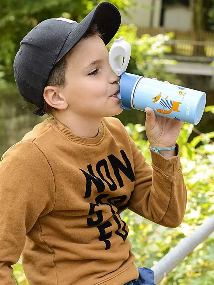 Gourde pour enfant en aluminium Renard 0 4L Bleu