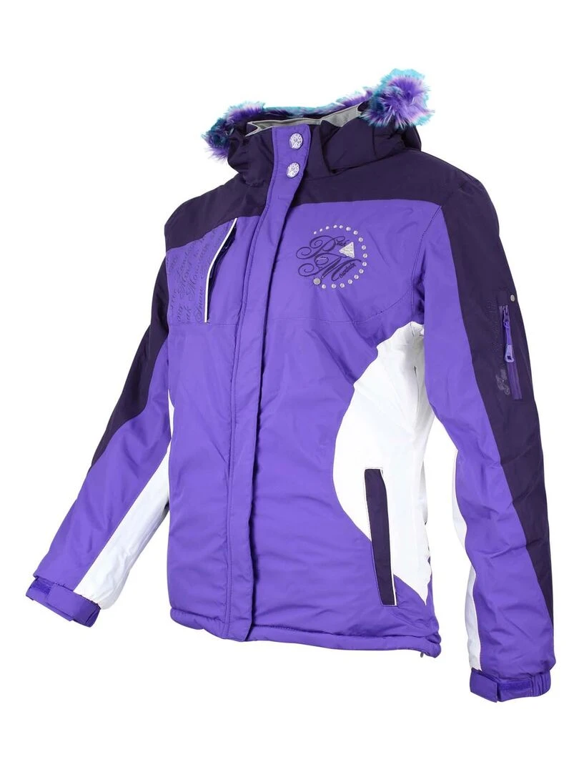 Blouson de ski fille GALAZA   PEAK MOUNTAIN   Violet
