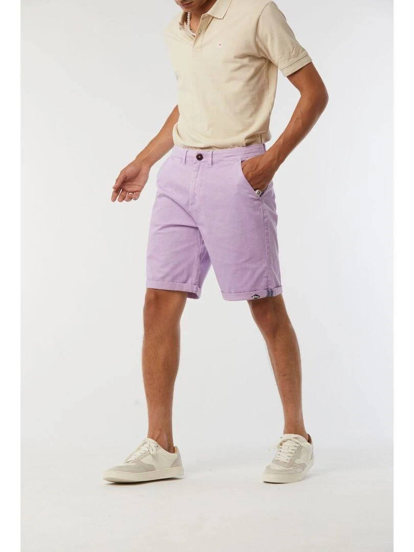 Lee Cooper Short coton regular NARO Violet clair
