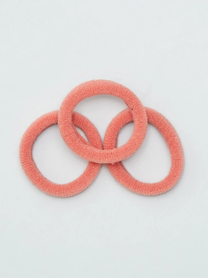 Lot de 10 chouchous élastiqués   rosse/navy/doré