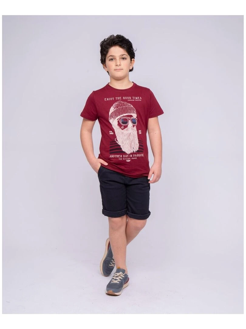 Bermuda chino BAVOLTA J   Bleu marine