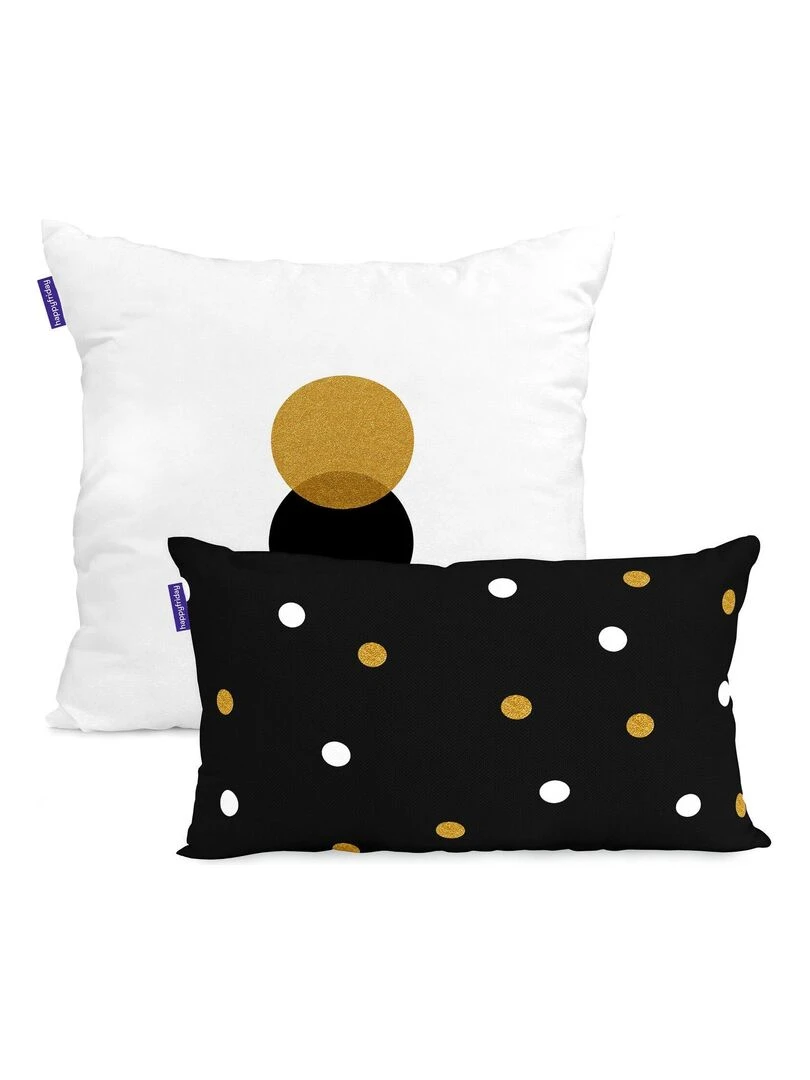 Coussin Panda garden "Happyfriday"   Blanc