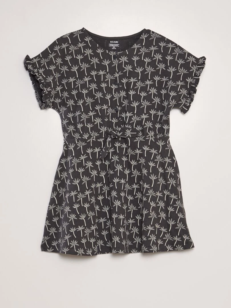 Robe volantée Noir