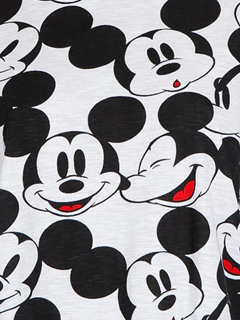 Pyjama fille short débardeur Mickey Heads Disney blanc Blanc