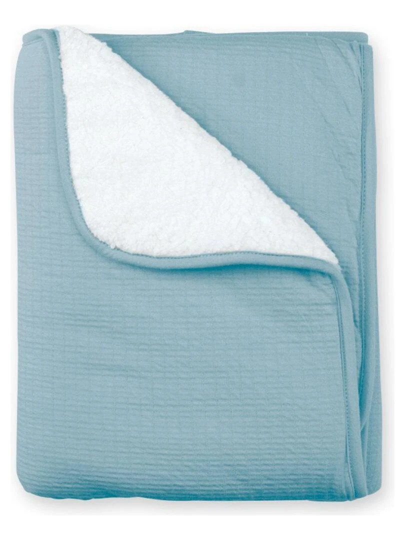 Bemini Couverture Pady tetra jersey et teddy Bleu foncé